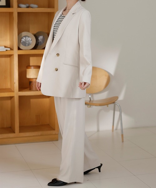 RANAN（ラナン）の「[セットアップ対応]ベルト付タックワイドパンツ（その他パンツ・レディース・ブラック/グレイッシュベージュ/サックスブルー・LL/M/L）」の21枚目の写真