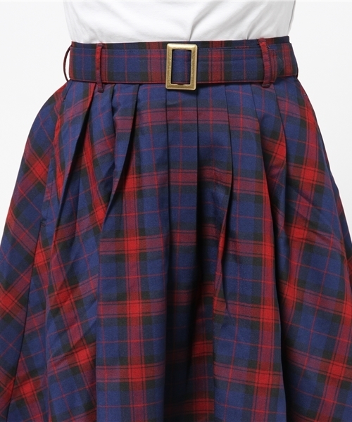 WEGO（ウィゴー）の「WEGO/ベルト付きミドルスカート（スカート・レディース・ダークグリーン/レッド/ブラック系その他/ブルー系その他/その他1・FREE）」の15枚目の写真