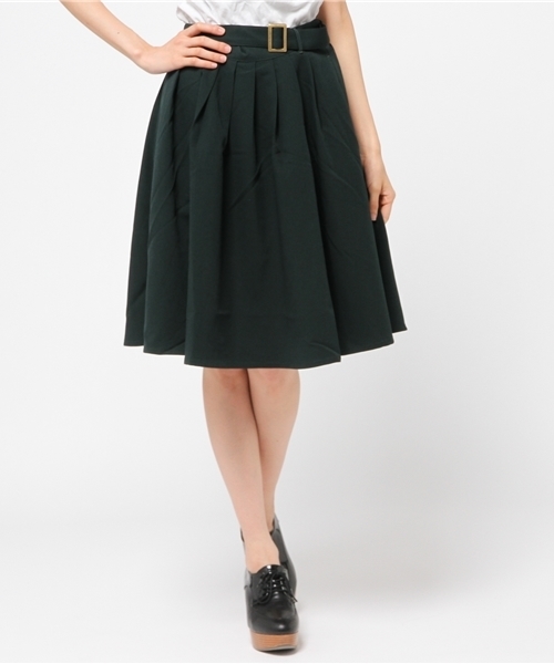 WEGO（ウィゴー）の「WEGO/ベルト付きミドルスカート（スカート・レディース・ダークグリーン/レッド/ブラック系その他/ブルー系その他/その他1・FREE）」の17枚目の写真