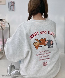 AS KNOW AS plus | ☆アクリルキーホルダー付き トムとジェリー スウェットプルオーバー 【TOM and JERRY/トムとジェリー】(スウェット)