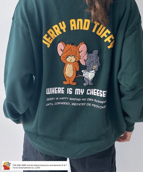 AS KNOW AS plus(アズノゥアズプラス)の「☆アクリルキーホルダー付き トムとジェリー スウェットプルオーバー 【TOM and JERRY/トムとジェリー】(スウェット・レディース・オフホワイト/スミクロ/ダークグリーン/オートミール/アイボリー系/ブラック系/ベージュ系/ダークグリーン系/ダークグリーン系1/イエロー系1/ブラック系1/ベージュ系1/ネイビー系2/ベージュ系2/ダークグリーン系2/ブラック系2/ベージュ系3/アイボリー系3/パープル系3/ブラック系3/ネイビー系4/ブラック系4/ダークグリーン系4/ベージュ系4/ダークグリーン系5/ブラック系5/ホワイト系5/ベージュ系5・FREE)」の20枚目の写真