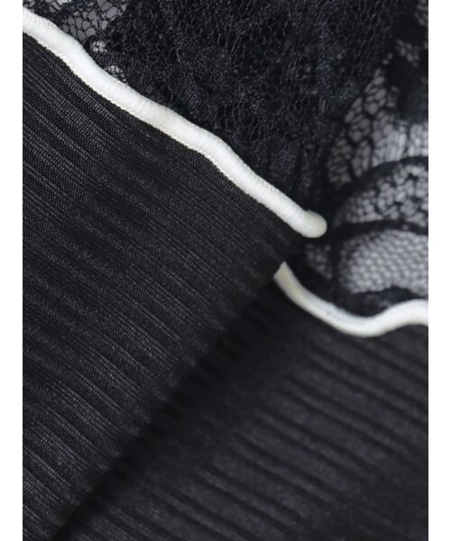 jouetie（ジュエティ）の「ドッキングメローレーストップス（Tシャツ/カットソー・レディース・ブラック/グレー・MEDIUM）」の9枚目の写真