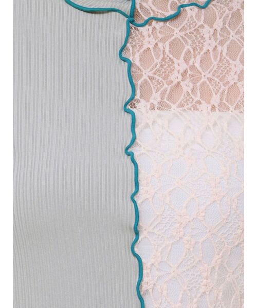 jouetie（ジュエティ）の「ドッキングメローレーストップス（Tシャツ/カットソー・レディース・ブラック/グレー・MEDIUM）」の11枚目の写真