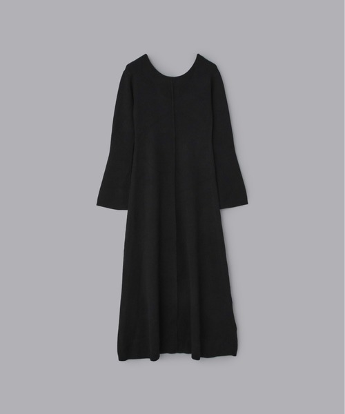 Olu.（オルドット）の「バックオープンリブニットワンピース（ワンピース・レディース・ブラック/ライトブルー/オフホワイト・0/1）」の14枚目の写真