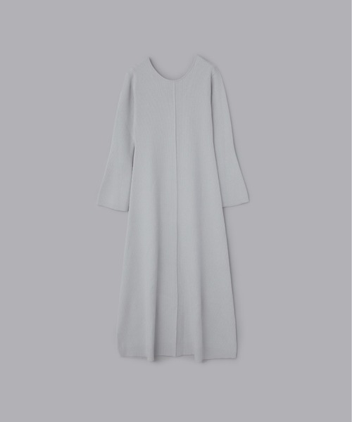 Olu.（オルドット）の「バックオープンリブニットワンピース（ワンピース・レディース・ブラック/ライトブルー/オフホワイト・0/1）」の15枚目の写真