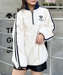 INGNI | ハーフZIP配色サイドラインフリーストップス(その他トップス)