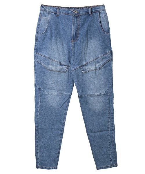 LUXSTYLE（ラグスタイル）の「フロントカーゴパンツ（デニムパンツ・メンズ・ブラック系その他/ライトグレー/ブルー/インディゴブルー・M/L/XL）」の12枚目の写真