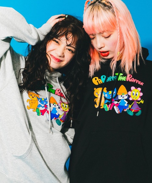 L.H.P（エルエイチピー）の「Parappa The Rapper/パラッパラッパー/グラフィックプリントフーデッドパーカー（パーカー・メンズ・ブラック/オレンジ/グレー・LARGE/MEDIUM）」の5枚目の写真