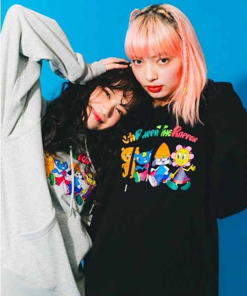 L.H.P（エルエイチピー）の「Parappa The Rapper/パラッパラッパー/グラフィックプリントフーデッドパーカー（パーカー・メンズ・ブラック/オレンジ/グレー・LARGE/MEDIUM）」の6枚目の写真