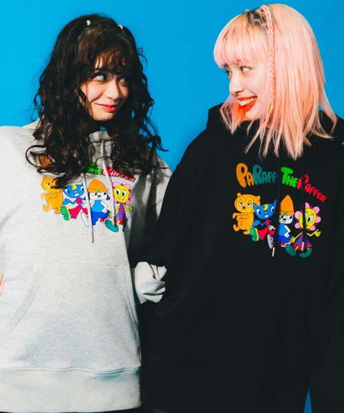 L.H.P（エルエイチピー）の「Parappa The Rapper/パラッパラッパー/グラフィックプリントフーデッドパーカー（パーカー・メンズ・ブラック/オレンジ/グレー・LARGE/MEDIUM）」の9枚目の写真