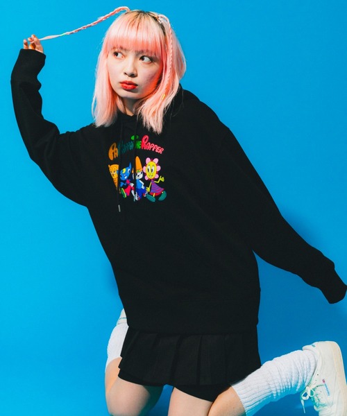 L.H.P（エルエイチピー）の「Parappa The Rapper/パラッパラッパー/グラフィックプリントフーデッドパーカー（パーカー・メンズ・ブラック/オレンジ/グレー・LARGE/MEDIUM）」の22枚目の写真