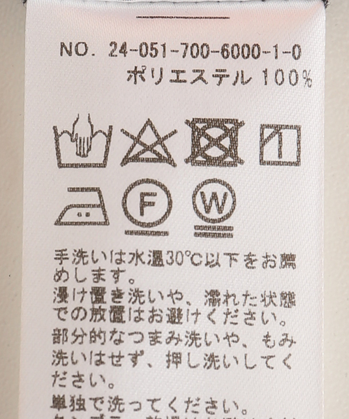 B.C STOCK(ベーセーストック)の「ジョーゼットスタンドフリルブラウス(シャツ/ブラウス・レディース・ブラック/ホワイト・FREE)」の14枚目の写真