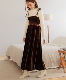 flower | メルティングベロアワンピース(ワンピース)