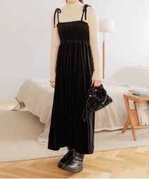 flower | メルティングベロアワンピース(ワンピース)