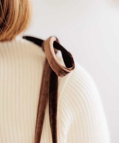 flower(フラワー)の「メルティングベロアワンピース(ワンピース・レディース・ブラウン/ブラック・FREE)」の15枚目の写真