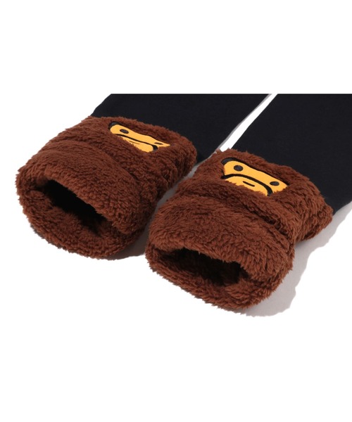 A BATHING APE（アベイシングエイプ）の「BABY MILO BOA LEGGINGS K（レギンス/スパッツ・キッズ・ブラウン/ピンク・MEDIUM/LARGE）」の5枚目の写真