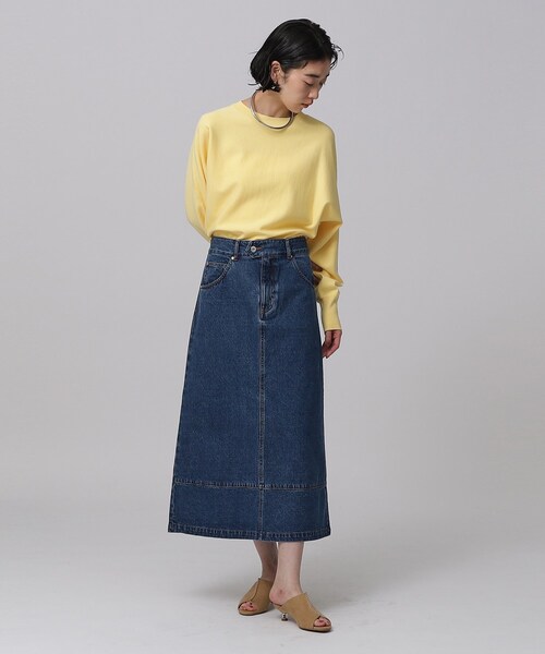 GALLEST(ギャレスト)の「ドルマンボリュームニット(ニット/セーター・レディース・ネイビー/ライトイエロー系/オフホワイト/サックスブルー/グレー系その他7・34/38)」の10枚目の写真