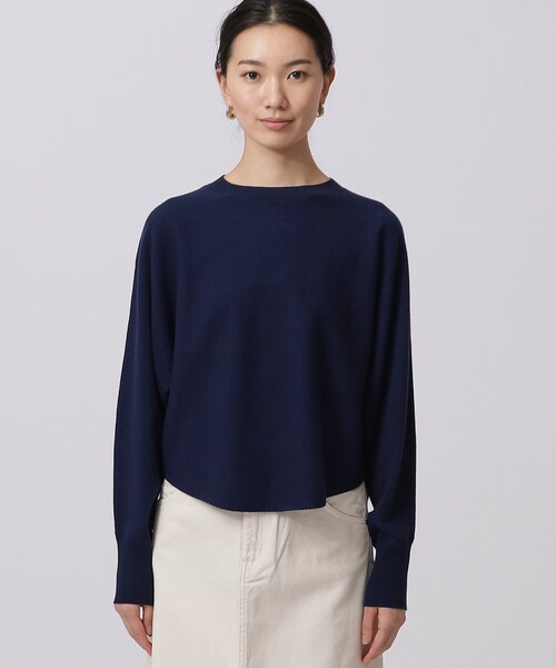 GALLEST(ギャレスト)の「ドルマンボリュームニット(ニット/セーター・レディース・ネイビー/ライトイエロー系/オフホワイト/サックスブルー/グレー系その他7・34/38)」の21枚目の写真