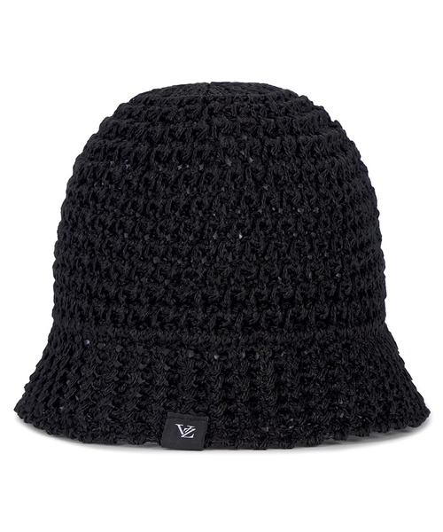 ★VARZAR★ Monogram Label Knit Punching Summer Bucket Hat Cr Amazon | [VARZAR] Monogram Label Knit Punching Summer Bucket