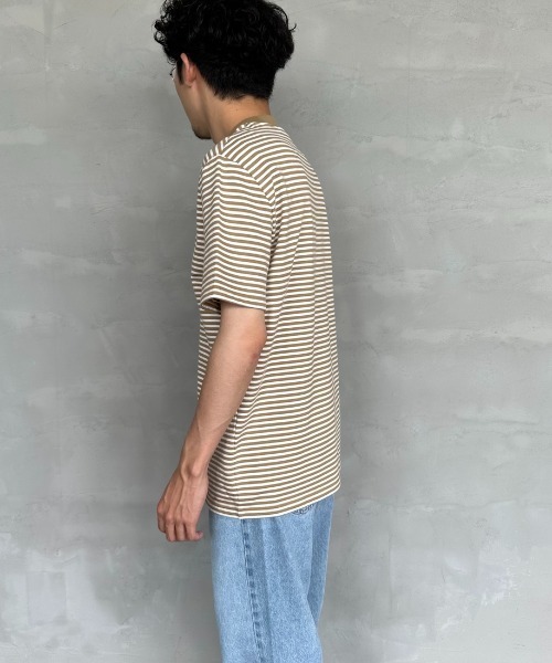 FRED PERRY フレッドペリー　Tシャツ　半袖　ボーダー　刺繍ロゴ　美品 FRED PERRY（フレッドペリー）の「[FRED PERRY/フレッドペリー