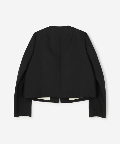 シンゾーン　THE SHINZONE リネン ノーカラージャケット 36 THE SHINZONE ジャケット ノーカラージャケット COTTON LINEN