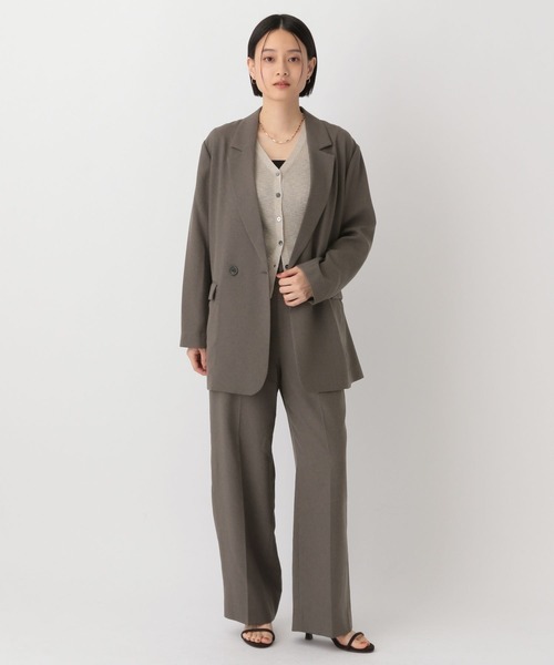 A part by（アパートバイ）の「リネンライクストレートパンツ（スラックス・レディース・チャコールグレー/ライトベージュ/ブラック/ライトグリーン/ブラウン・SMALL/MEDIUM）」の16枚目の写真