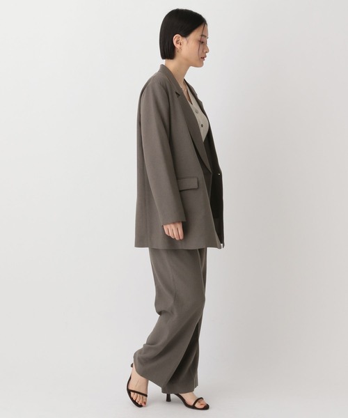 A part by（アパートバイ）の「リネンライクストレートパンツ（スラックス・レディース・チャコールグレー/ライトベージュ/ブラック/ライトグリーン/ブラウン・SMALL/MEDIUM）」の17枚目の写真