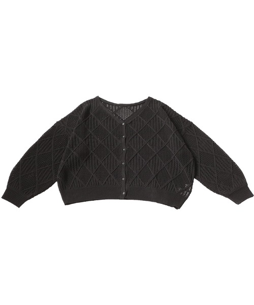 antiqua(アンティカ)の「麻タッチニットカーディガン(カーディガン/ボレロ・レディース・ブルー/ブラック/アイボリー・FREE)」の21枚目の写真