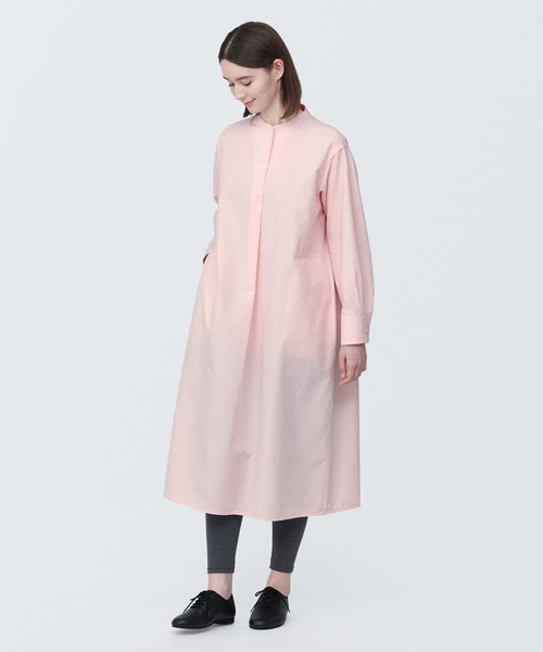 無印良品(ムジルシリョウヒン)の「婦人 和紙混ワンピース(ワンピース・レディース・ピンク/ホワイト/ブルー・XL/L/M/S)」の3枚目の写真