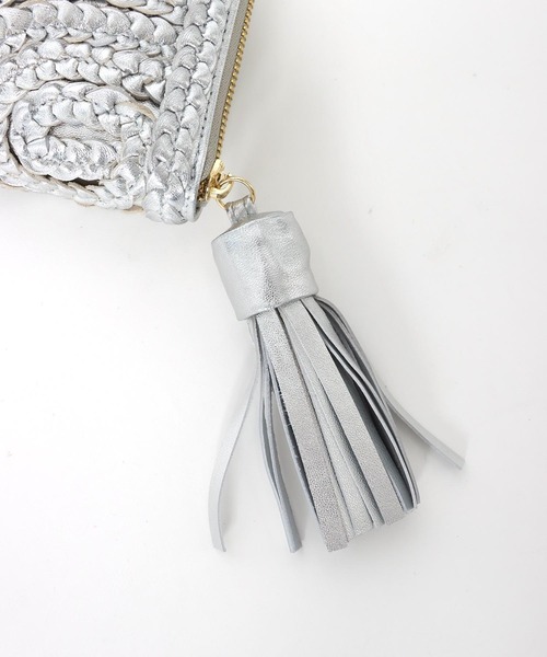 Three Four Time(スリーフォータイム)の「ラムクサリ編みウォレットBAG(財布・レディース・ライトブルー/シルバー/ライトパープル・FREE)」の19枚目の写真