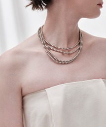 AKTE（アクテ）の「メタルパールロングネックレス（ネックレス）」