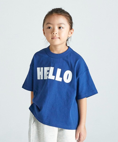 FOV(フォブ)の「フォブ HELLO Tシャツ(Tシャツ/カットソー・キッズ・ブルー/ブラック/ホワイト・S/L/XL/M)」の3枚目の写真