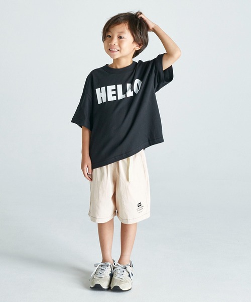 FOV(フォブ)の「フォブ HELLO Tシャツ(Tシャツ/カットソー・キッズ・ブルー/ブラック/ホワイト・S/L/XL/M)」の13枚目の写真