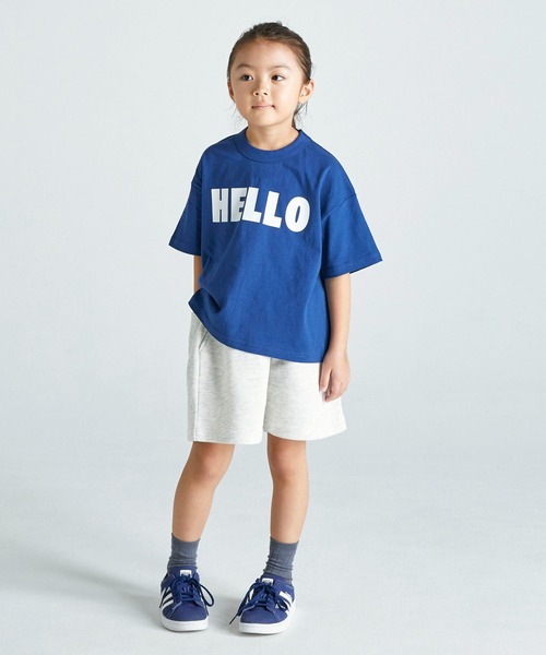FOV(フォブ)の「フォブ HELLO Tシャツ(Tシャツ/カットソー・キッズ・ブルー/ブラック/ホワイト・S/L/XL/M)」の14枚目の写真