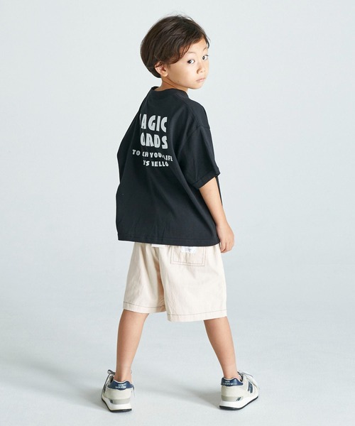 FOV(フォブ)の「フォブ HELLO Tシャツ(Tシャツ/カットソー・キッズ・ブルー/ブラック/ホワイト・S/L/XL/M)」の9枚目の写真
