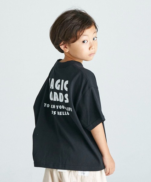 FOV(フォブ)の「フォブ HELLO Tシャツ(Tシャツ/カットソー・キッズ・ブルー/ブラック/ホワイト・S/L/XL/M)」の5枚目の写真