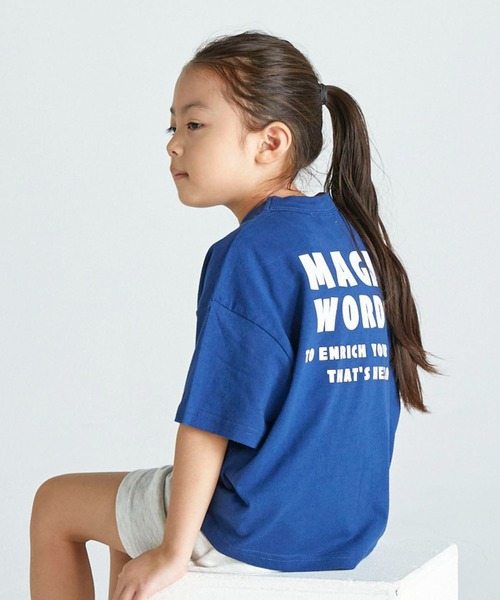 FOV(フォブ)の「フォブ HELLO Tシャツ(Tシャツ/カットソー・キッズ・ブルー/ブラック/ホワイト・S/L/XL/M)」の6枚目の写真