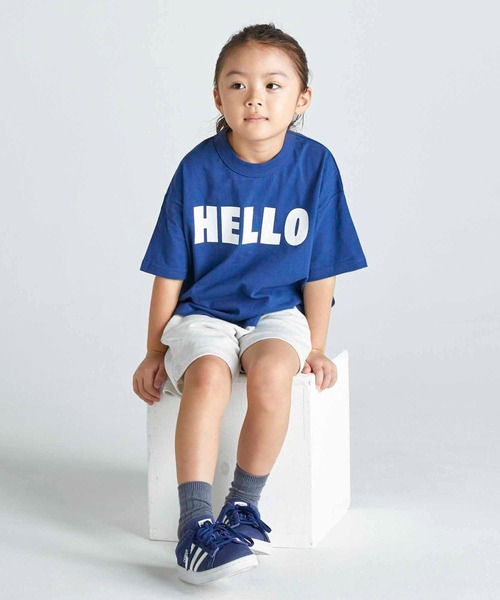 FOV(フォブ)の「フォブ HELLO Tシャツ(Tシャツ/カットソー・キッズ・ブルー/ブラック/ホワイト・S/L/XL/M)」の12枚目の写真