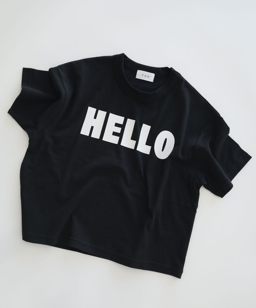 FOV(フォブ)の「フォブ HELLO Tシャツ(Tシャツ/カットソー・キッズ・ブルー/ブラック/ホワイト・S/L/XL/M)」の17枚目の写真
