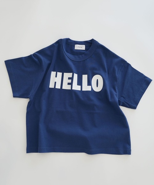 FOV(フォブ)の「フォブ HELLO Tシャツ(Tシャツ/カットソー・キッズ・ブルー/ブラック/ホワイト・S/L/XL/M)」の19枚目の写真