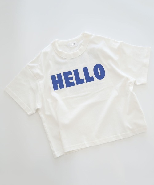 FOV(フォブ)の「フォブ HELLO Tシャツ(Tシャツ/カットソー・キッズ・ブルー/ブラック/ホワイト・S/L/XL/M)」の21枚目の写真