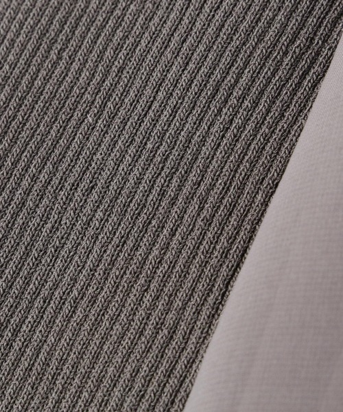 AULA（アウラ）の「AULA/アウラ/ARM KNIT SHEER TOP（Tシャツ/カットソー・レディース・グレー/ブラック・F）」の16枚目の写真