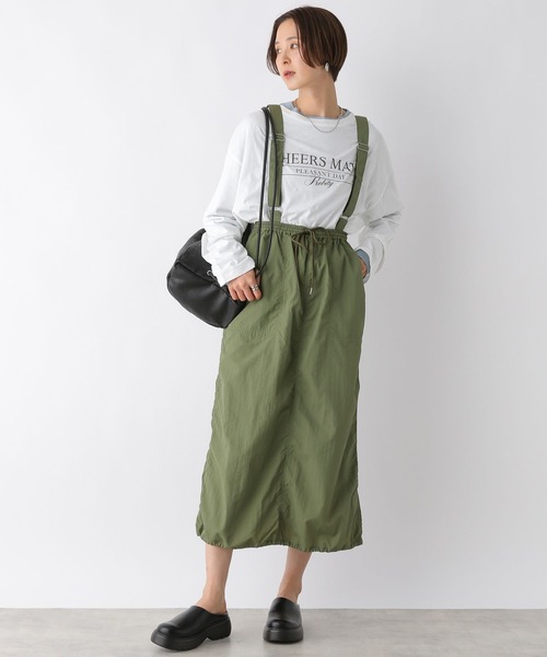 LEPSIM（レプシィム）の「フェイクレザーボンサックショルダー　105138（ショルダーバッグ・レディース・グレイッシュベージュ/ブラック・ONE SIZE）」の4枚目の写真