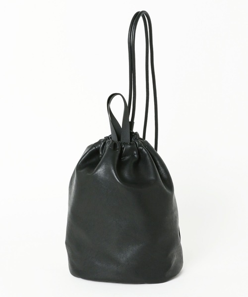 LEPSIM（レプシィム）の「フェイクレザーボンサックショルダー　105138（ショルダーバッグ・レディース・グレイッシュベージュ/ブラック・ONE SIZE）」の11枚目の写真