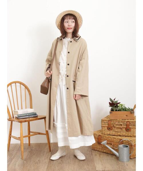 Samansa Mos2（サマンサ モスモス）の「【India crafts】ジャカード裾タックスカート（スカート・レディース・ブラック/グレー/オフホワイト/ラベンダー・F）」の13枚目の写真