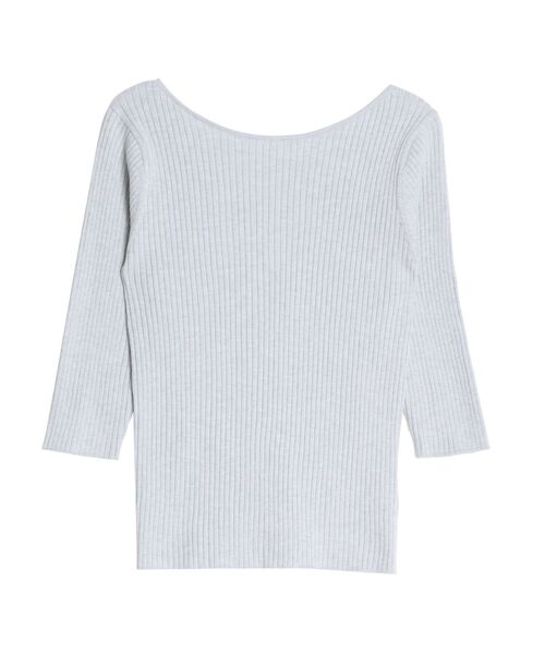 LAGUNAMOON(ラグナムーン)の「シルクブレンド2WAYニットプルオーバー(ニット/セーター・レディース・ベージュ/ライトブルー/ブラック/アイボリー・FREE)」の18枚目の写真