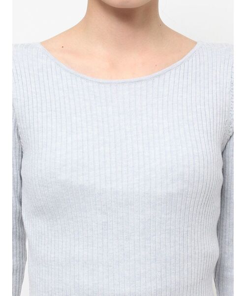 LAGUNAMOON(ラグナムーン)の「シルクブレンド2WAYニットプルオーバー(ニット/セーター・レディース・ベージュ/ライトブルー/ブラック/アイボリー・FREE)」の15枚目の写真