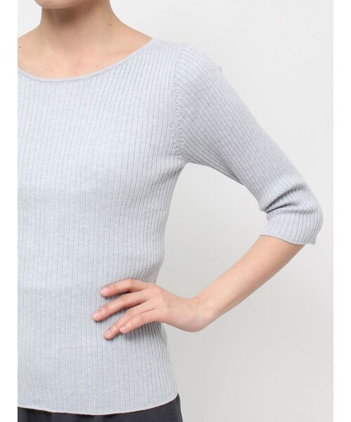 LAGUNAMOON(ラグナムーン)の「シルクブレンド2WAYニットプルオーバー(ニット/セーター・レディース・ベージュ/ライトブルー/ブラック/アイボリー・FREE)」の16枚目の写真