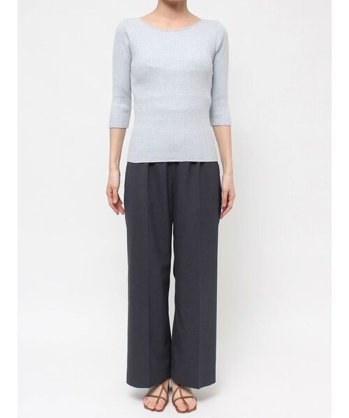 LAGUNAMOON(ラグナムーン)の「シルクブレンド2WAYニットプルオーバー(ニット/セーター・レディース・ベージュ/ライトブルー/ブラック/アイボリー・FREE)」の8枚目の写真