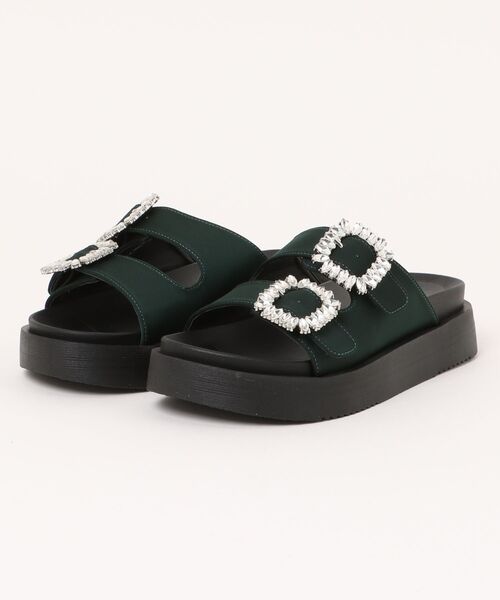 Parade（パレード）の「【厚底】プラットフォームビジューサンダル　6030【Parade】（サンダル・レディース・ホワイト/ブラック/グレイッシュベージュ/グリーン・LL/M/L/S）」の4枚目の写真